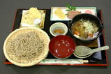 やまめ茶屋「ざるけんちんそばセット」